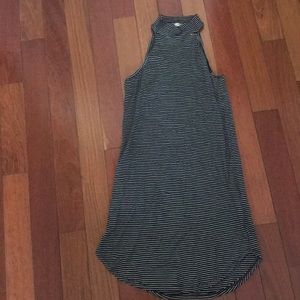 Black high neck dress